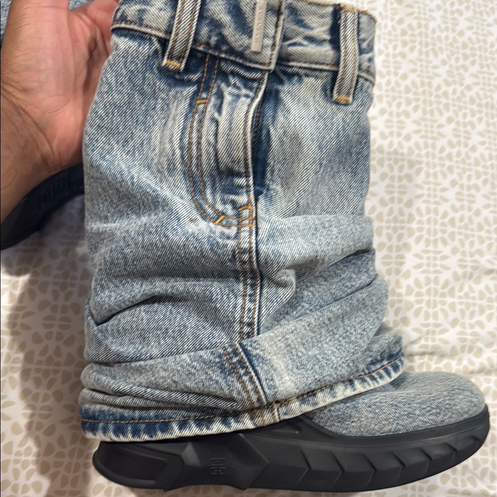 Givenchy Blue Denim with Silver Accent